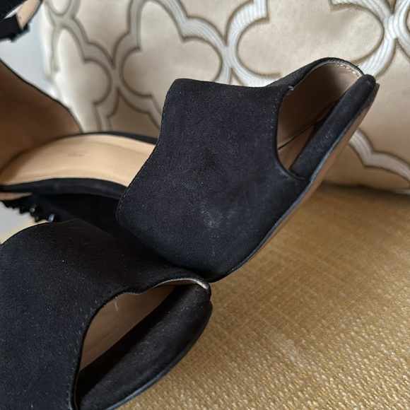 Zara Embellished Studded Punk High Heels in Faux suede - 38 - Picture 15 of 16